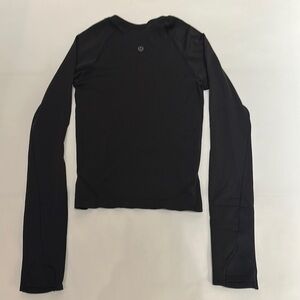 Lululemon Athletica Black Fitted Long Sleeve Tee